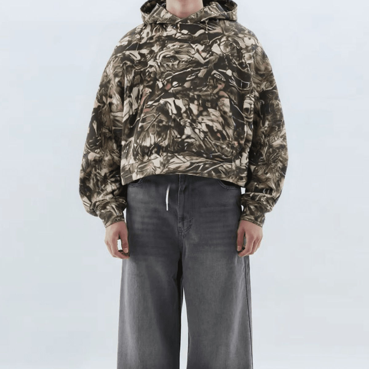 Unisex Cotton French Terry Camo Hoodie