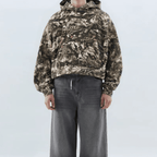 Unisex Cotton French Terry Camo Hoodie