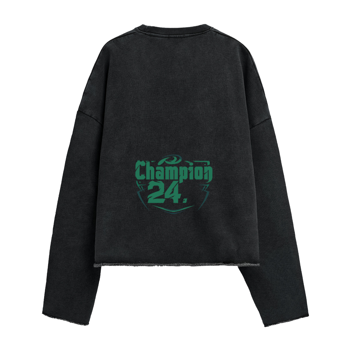 440GSM Unisex Washed Cropped Sweatshirt