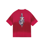 260GSM 100% Cotton Washed Vintage Tie-dye Oversized T-shirt