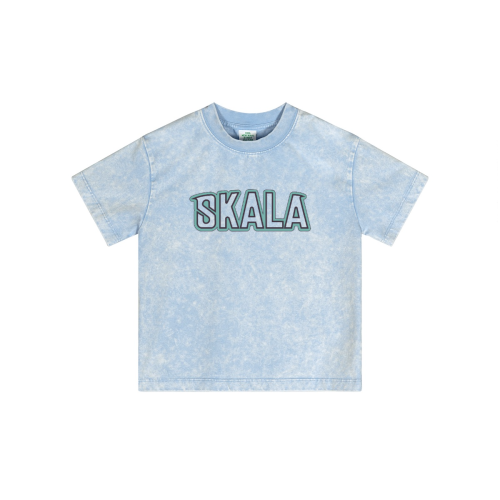 Streetwear Kids Vintage Washed T-Shirt(240GSM)