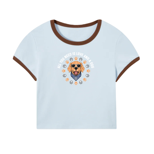 Core Baby Tee Color Ribbing(200GSM)