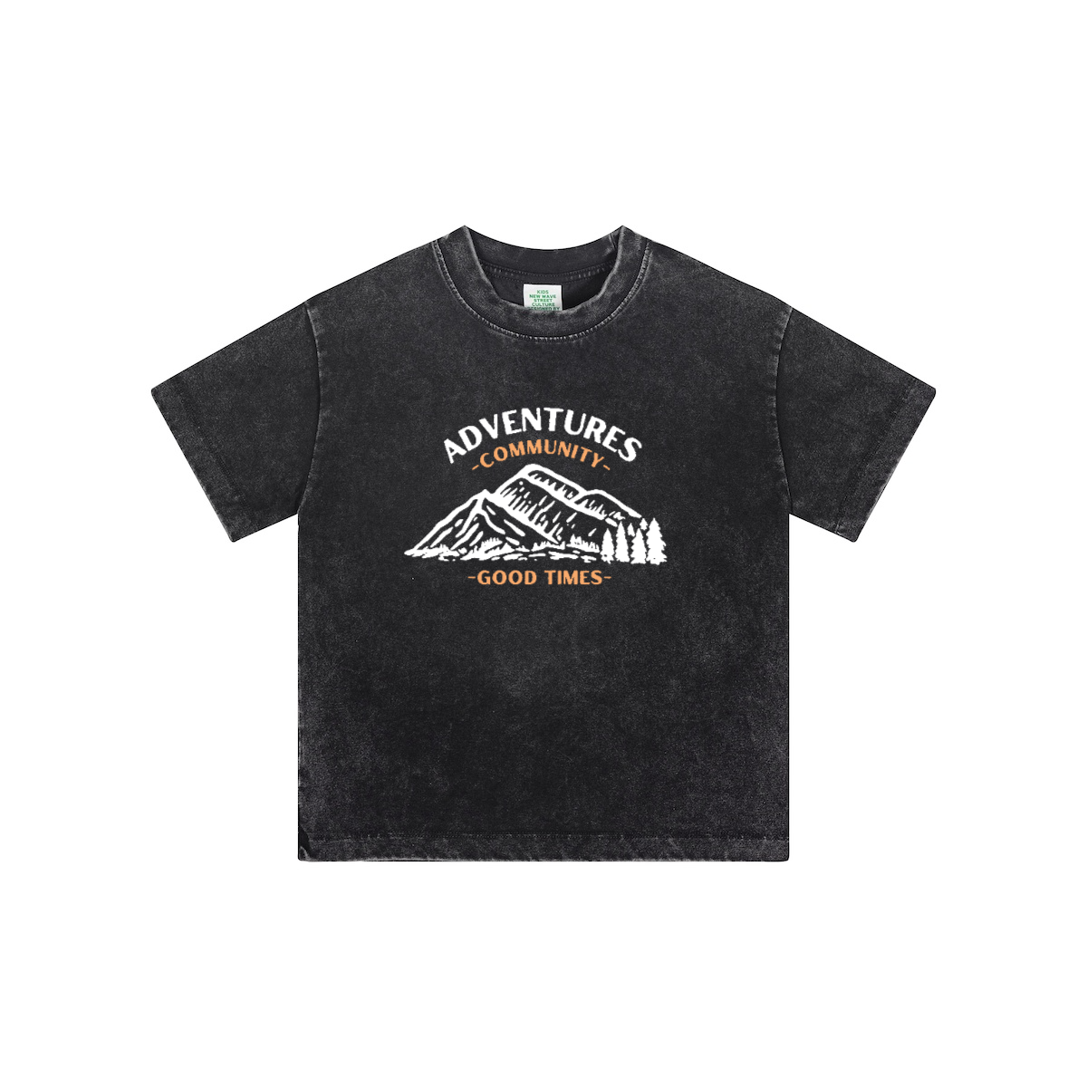 Streetwear Kids Vintage Washed T-Shirt (240GSM)