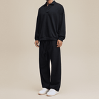 Men’s Half-Placket Polo Collar Sweatshirt