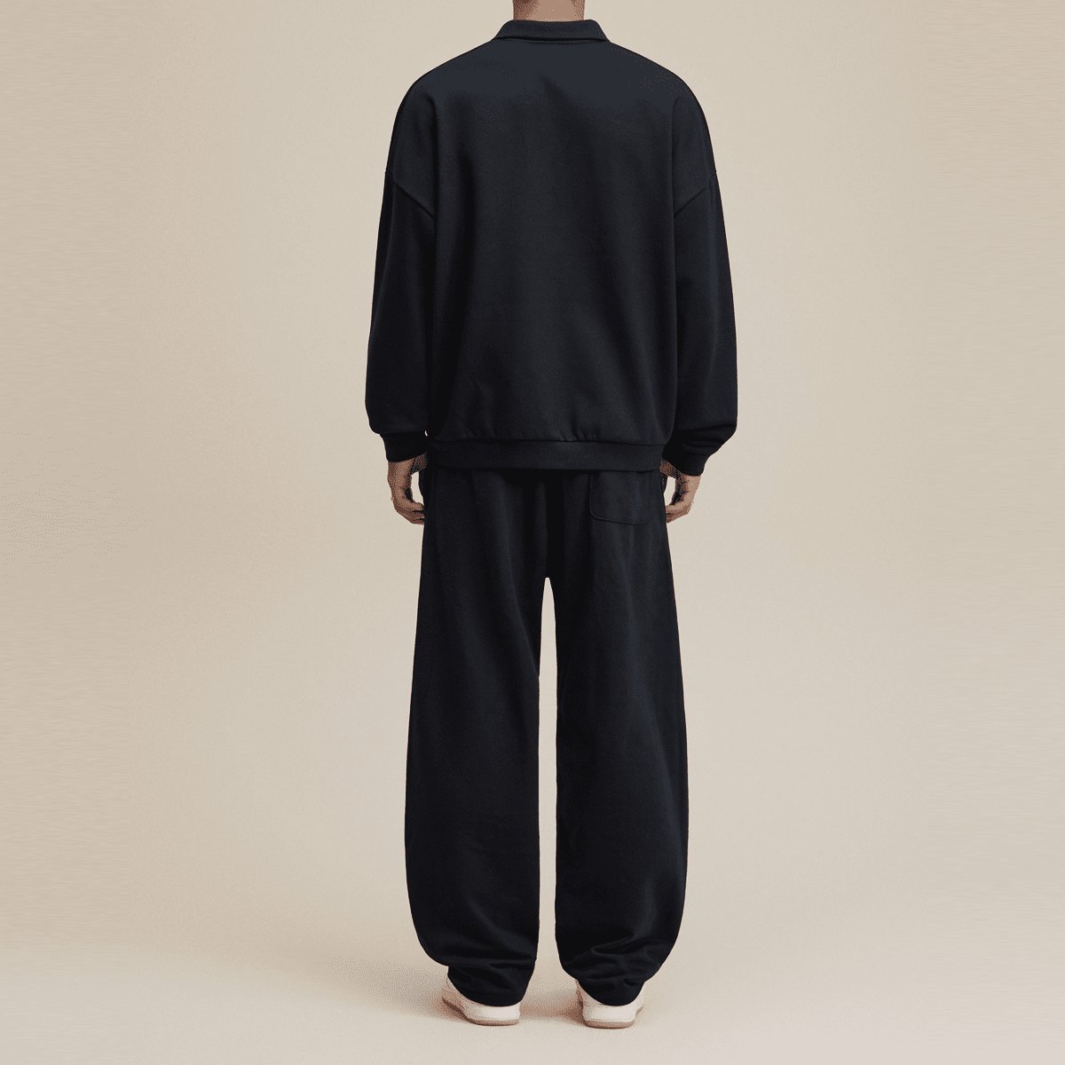 Men’s Half-Placket Polo Collar Sweatshirt