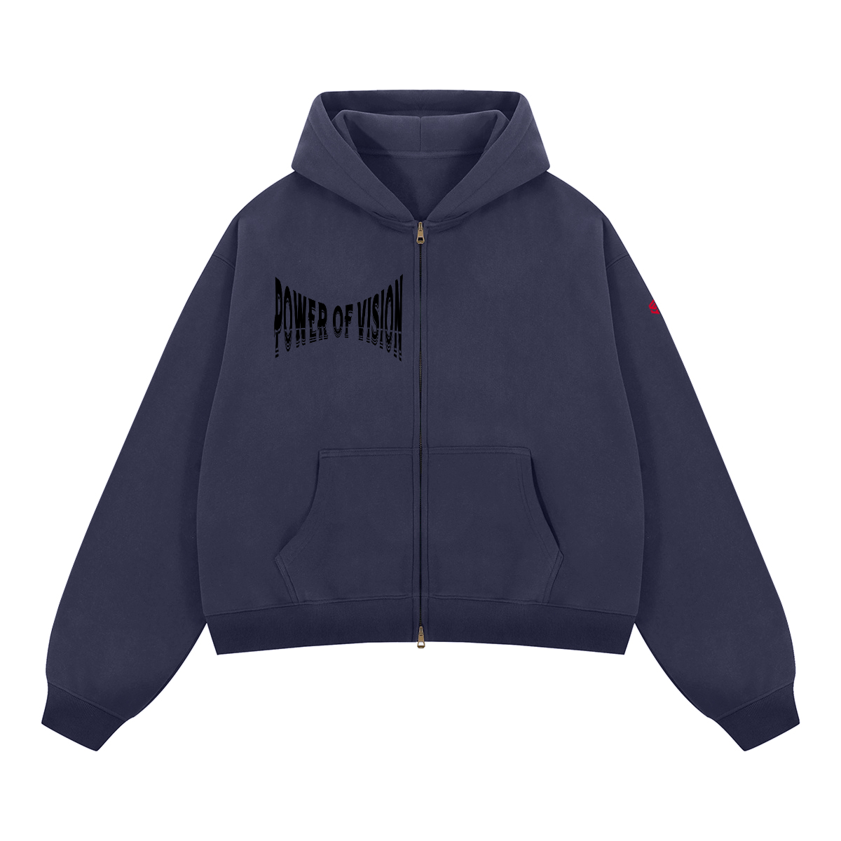 unisex cropped fleece hoodie