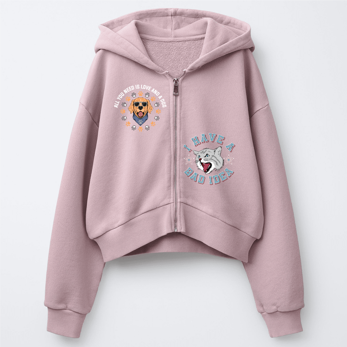 Kids’ French Terry Zip-Up Hoodie