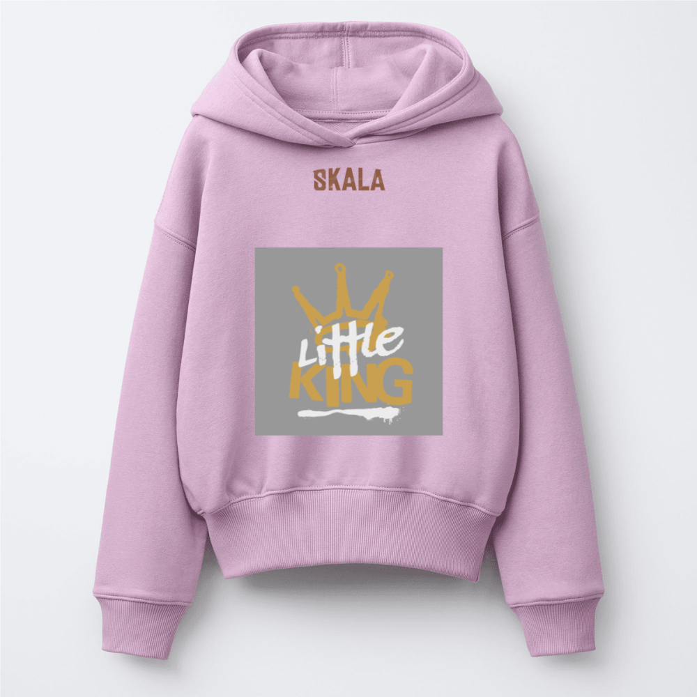 Kids’ Pink French Terry Crewneck Sweatshirt（405GSM）