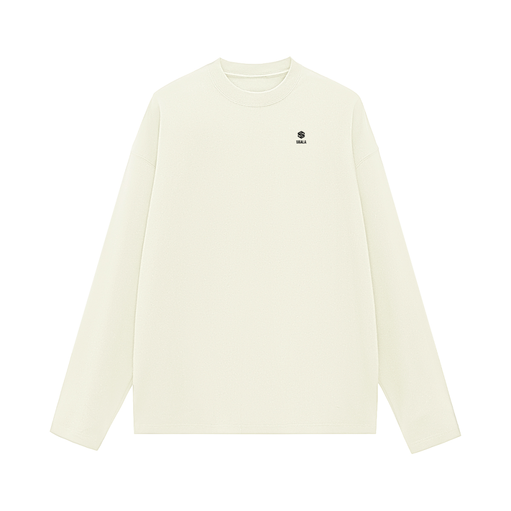 Unisex 100% Cotton Solid Color Long Sleeve T-shirt（280GSM）