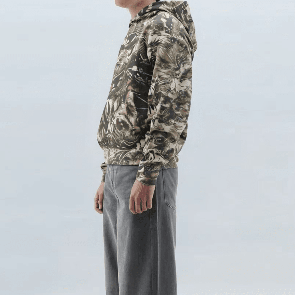 Unisex Cotton French Terry Camo Hoodie