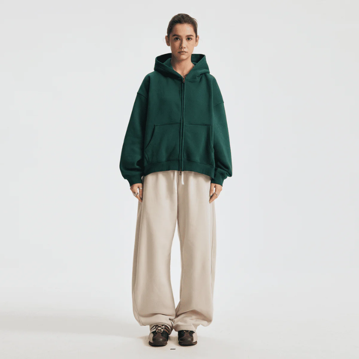 Reverse Pocket Unisex Distressed Cotton Hoodie