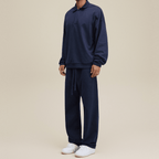 Men’s Half-Placket Polo Collar Sweatshirt