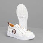 Premium White Leather Sneakers